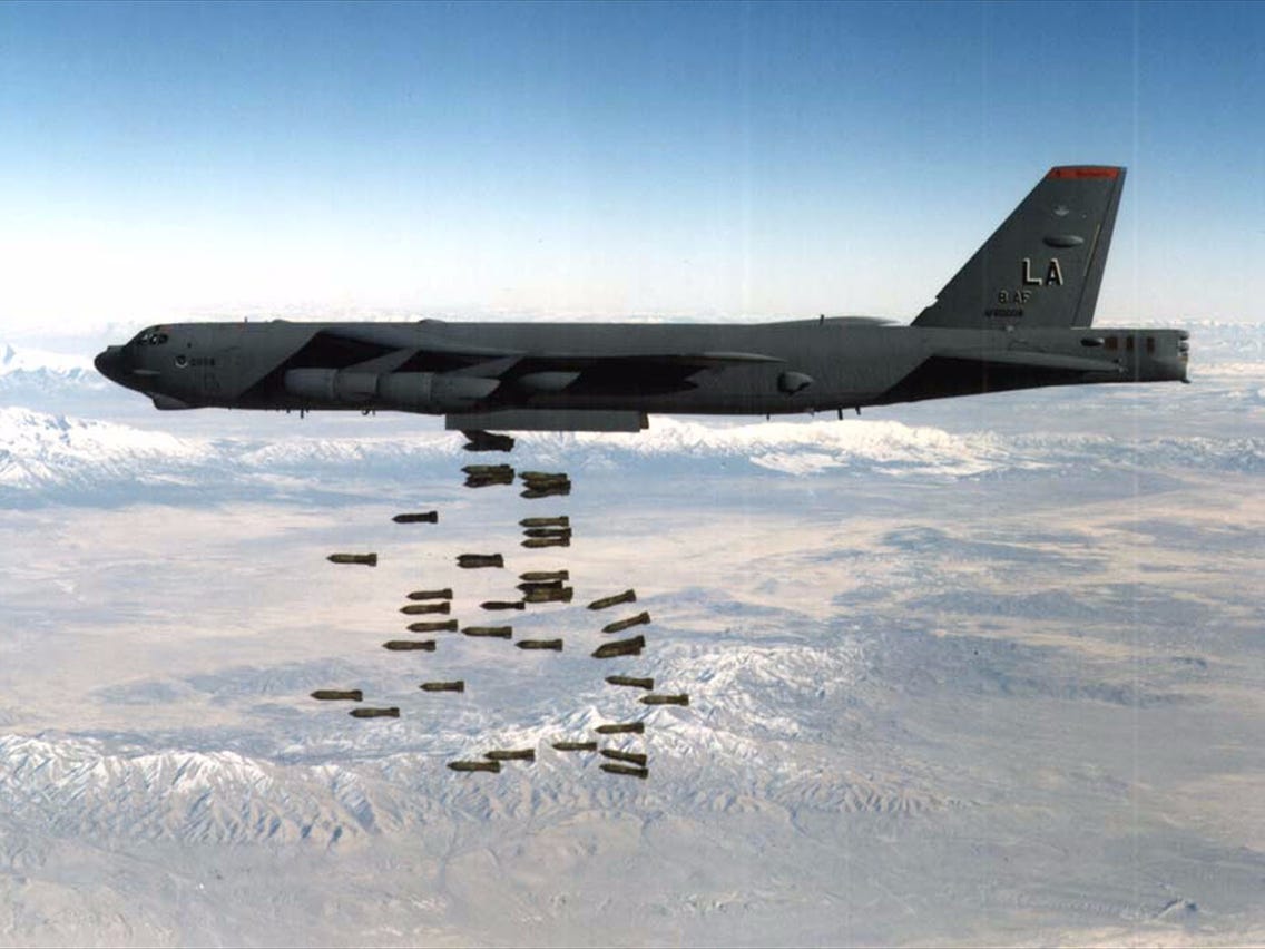 US Air Force B-52 Drops Record Number of Precision Bombs on Taliban